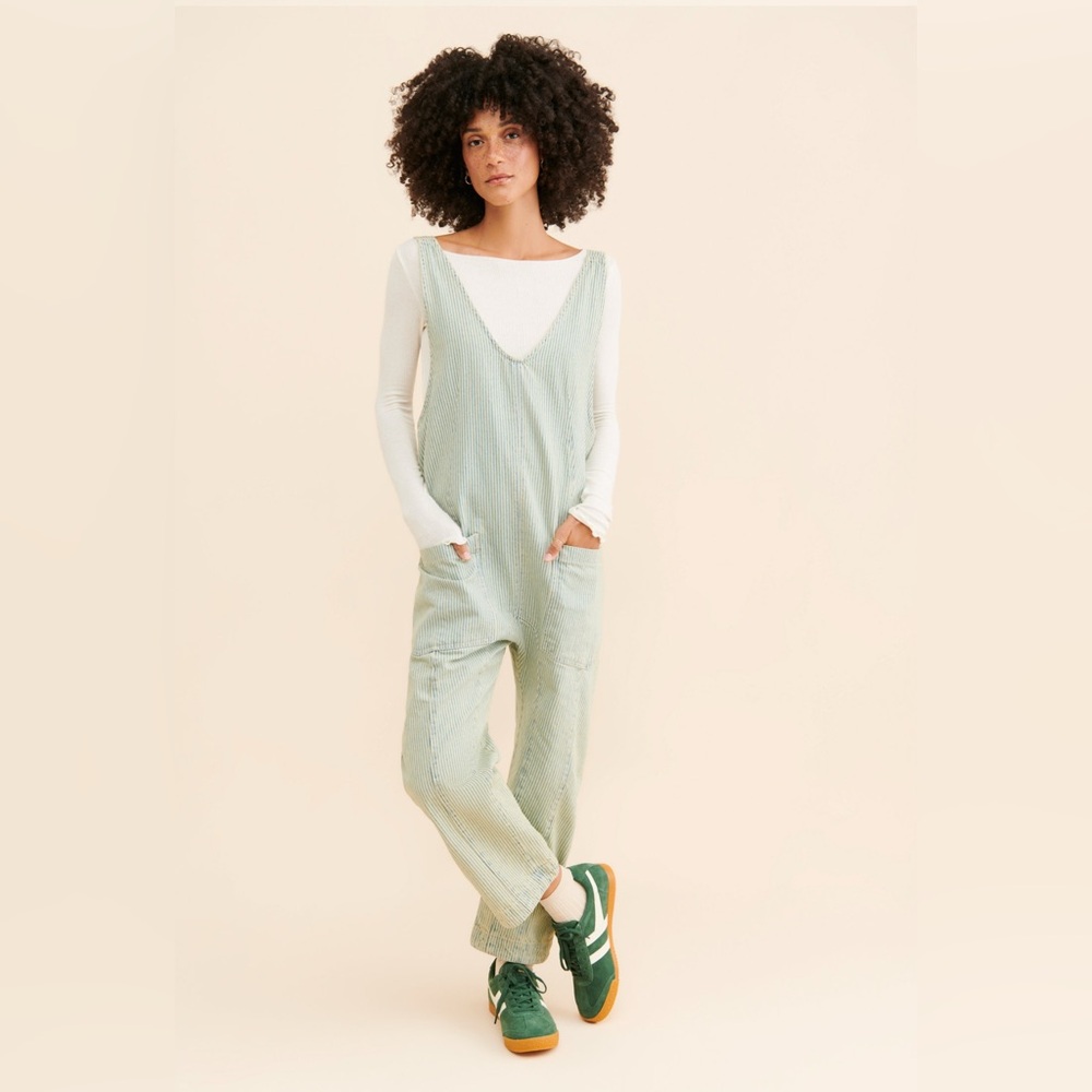 FREE PEOPLE - HIGH ROLLER RAILROAD JUMPSUIT - NEW - Size Small We The Free